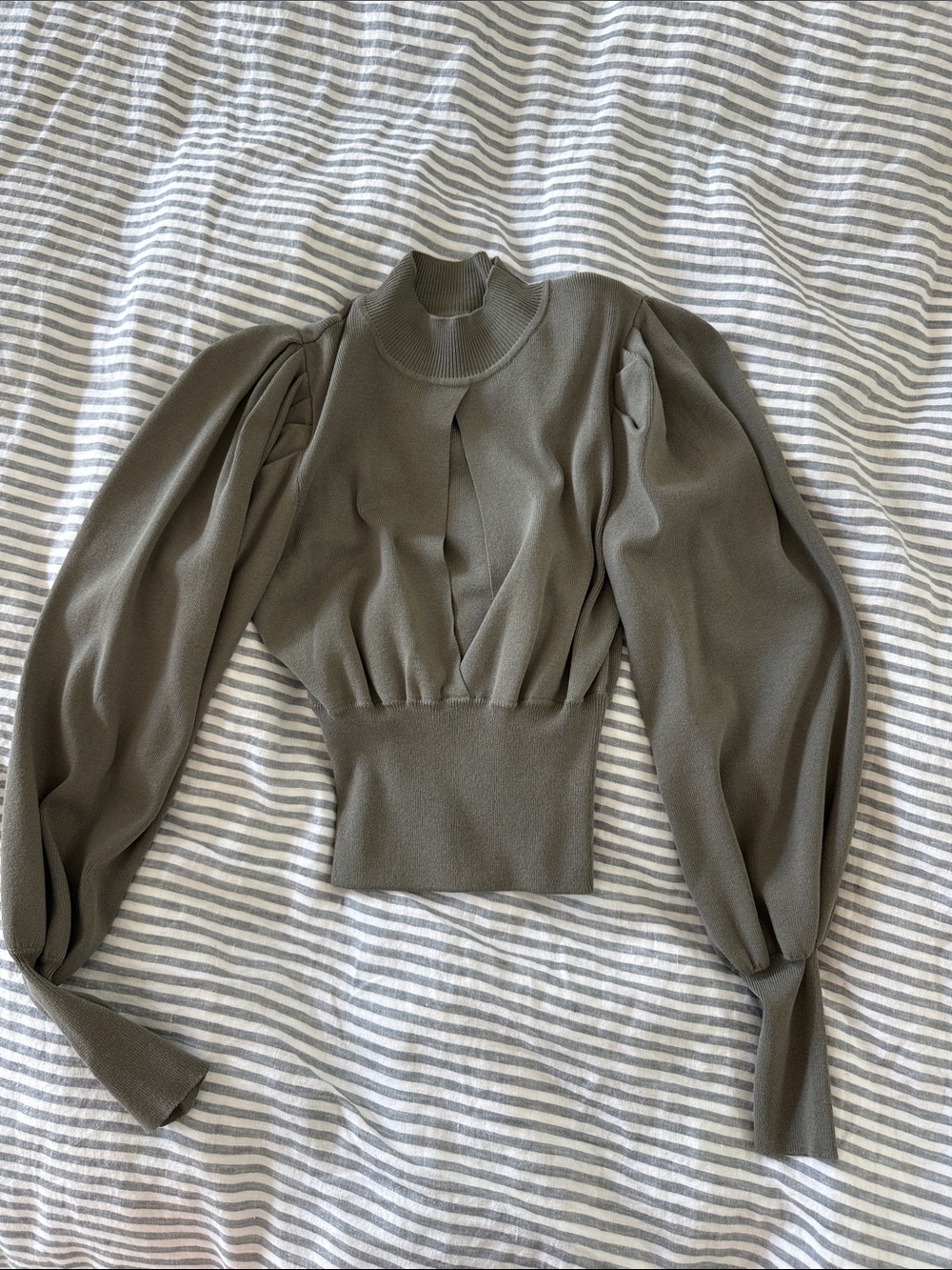 Zara mock neck knit top